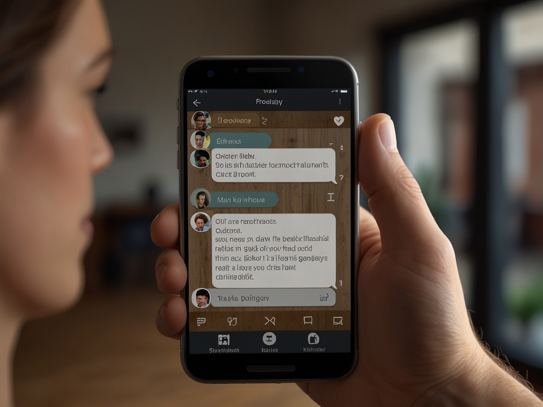 App support visual with chat and feedback