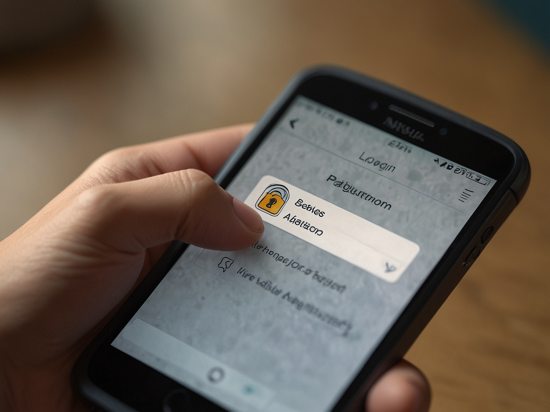 Account security banner